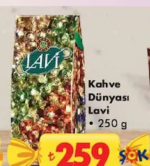 KAHVE DÜNYASI LAVİ ÇİKOLATA 250 G - BAYRAM ŞEKERİ/ÇİKOLATASI